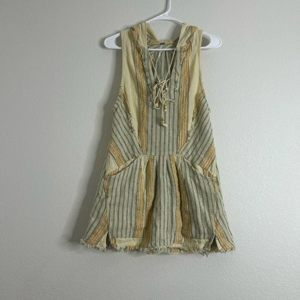 Free People Yellow & Green mini dress - Picture 3 of 11